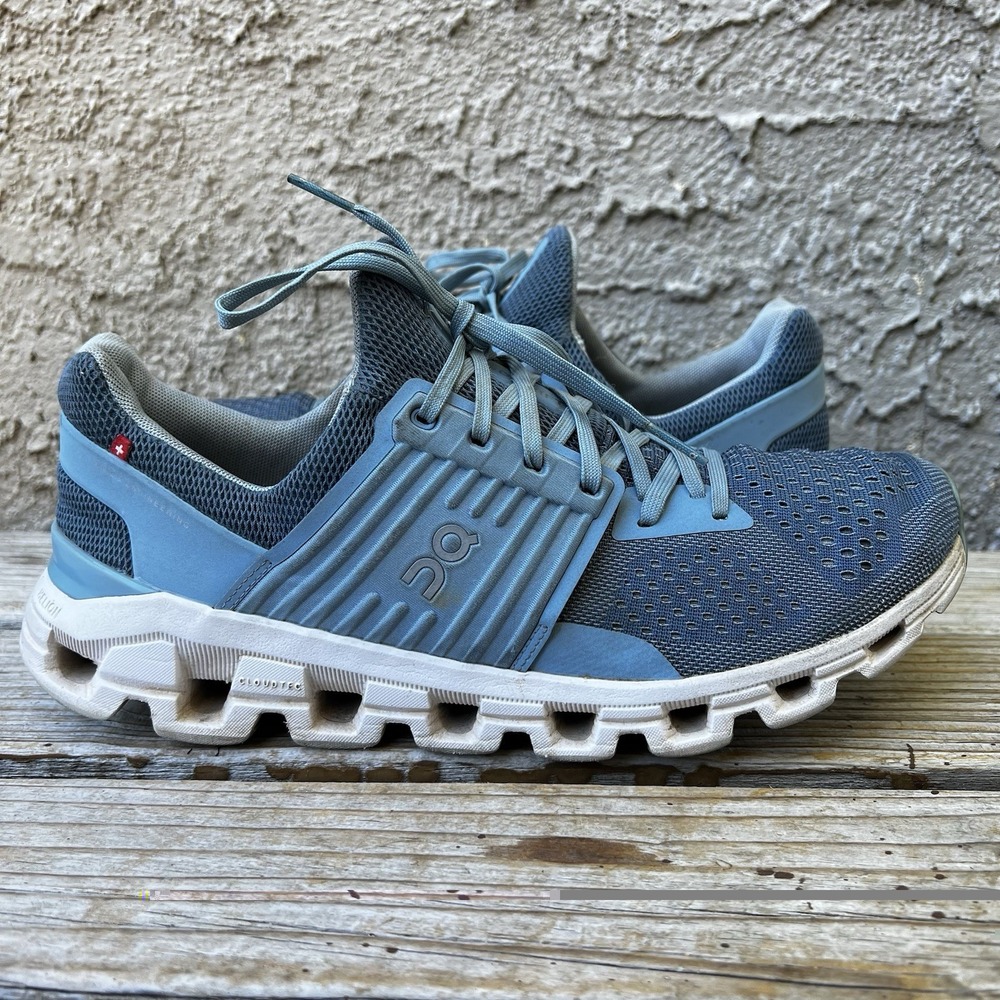 On Cloudswift Shoes Womens Size 10.5 Blue CloudTec Running Sneakers Athletic